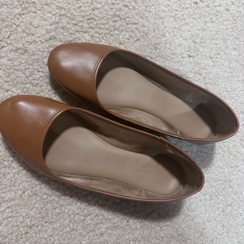 Well Loved Classic Brown Women's Ballerina Flats
